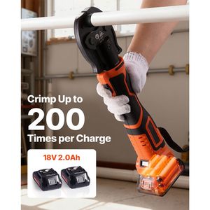 Kit di Utensili Elettrici a Batteria 18V per Crimpatura Tubi PEX in Rame, Mini Pressatrice 1/2" 3/4" 1" con 2 Anelli PEX da 1/2" 3/4" 1" - Product Image 6