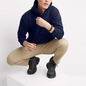 เสื้อฮู้ดลำลองสำหรับผู้ชายรุ่นใหม่มาแรงสำหรับฤดูหนาว ผลิตจากผ้าโพลีเอสเตอร์/คอตตอนฟลีซ สั่งซื้อขั้นต่ำน้อย - Product Image 5