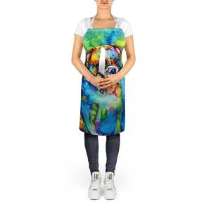 English Bulldog Hippie Dawg Unisex Large Multicolor <b>Apron</b> for Cooking Baking Crafts <b>Gardening</b>-for Adults Men and Women - Product Image 5