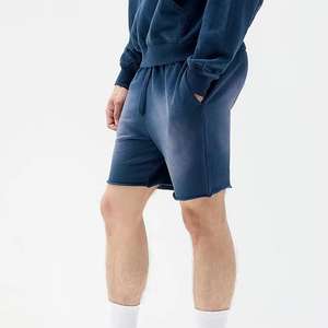 Pantalones Cortos de Algodón Vintage con Efecto Desgastado para Hombre, Estilo Acid Wash, para Correr y Hacer Ejercicio, con Diseño y Talla Personalizados, Estilo OEM - Product Image 4