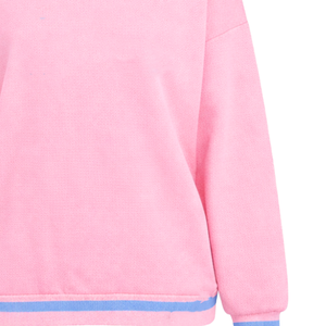 Greek Letter Logo Women Sorority Style Crewneck Sweatshirt Custom Embroidered Varsity Oversized Pullover Cotton <b>Blend</b> Casual - Product Image 6