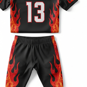 Uniformes de football américain personnalisés imprimés par sublimation, maillots respirants pour compétitions d'équipe, kits de football - Product Image 2