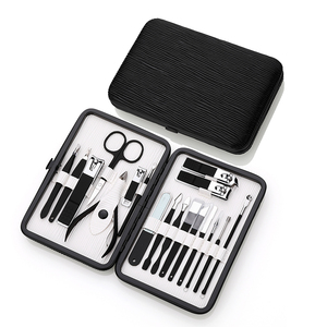 Meilleures ventes 2024 - Trousse de soin des ongles professionnelle en acier inoxydable - Kit de voyage - 18 pièces - Ensemble de manucure et pédicure - Product Image 3