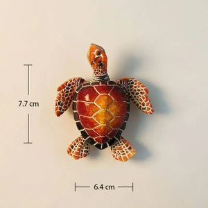Figura de Tortuga Marina de Resina Pintada a Mano de Alta Calidad, Diseño Costero, Adorno de Animal Marino, Recuerdo Náutico, Decoración para el Hogar, Regalo - Product Image 2