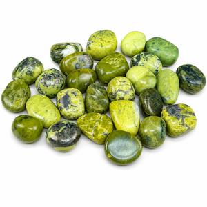 Pierres Roulées en Serpentine Naturelle 2-3cm Certifiées Polies, Cristal de Guérison pour Reiki, Méditation, Énergie des Chakras, Vente en Gros - Product Image 1