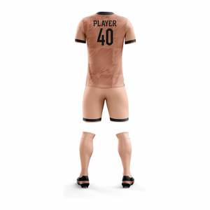 Uniformes de fútbol personalizados 100% poliéster, camisetas de manga corta, pantalones cortos de fútbol, uniformes de entrenamiento, uniformes deportivos OEM ODM - Product Image 6