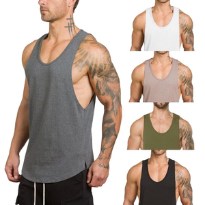 Men's Slim-Fit Tank Top Muscle Tank Tops Men High Elastic Bodybuilding <b>Vest</b> Gym Workout <b>Stringer</b> T-Shirts Bella Canvas Tank Tops - Product Image 4