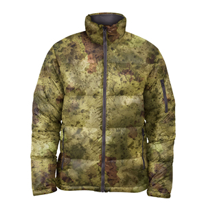Men's Camouflage Puffer <b>Jacket</b> Windproof Thick Down Filling Zipper Closure Stand Collar Casual Winter Style Regular Fit - Product Image 5
