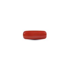 Natural Red Coral Loose Gemstone 6.55 Carat Oval 4x6mm High Quality for Fine Jewelry - Product Image 1