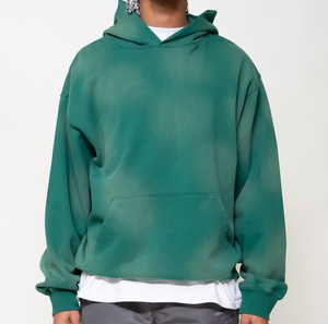 Sweat-shirts à capuche de haute qualité, style streetwear, effet délavé, broderie, manches longues, tendance, pour hommes, couleur personnalisable - Product Image 2