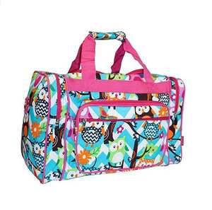 Bolsa Deportiva con Diseño de Búho Colorido, Resistente al Agua, para Viajes de Fin de Semana, con Múltiples Bolsillos, para Mujeres y Niños - Product Image 2