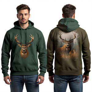 Sweat à capuche en coton pour homme, imprimé, décontracté, pour l'extérieur, mode, pull-over, vêtement graphique, doux, de qualité supérieure, pour tous les jours - Product Image 4