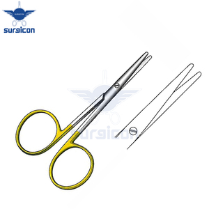 Tijeras para Bebés de 10 cm / 4 Pulgadas, Rectas, con Punta Redonda, de Acero Quirúrgico Dorado, Tijeras de Precisión de Acero Inoxidable de Primera Calidad - Product Image 2