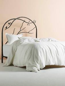 เตียงเหล็กงานฝีมือประณีต พร้อมลวดลายกิ่งไม้ตีขึ้นรูปด้วยมือ ตกแต่งหัวเตียงด้วยรูปนก และเฟอร์นิเจอร์ห้องนอนระดับพรีเมียม - Product Image 3