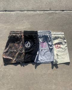 Nouveauté : Short de bain homme tendance avec poches, taille mi-haute, couleurs unies, impression par transfert thermique, coupe ajustée, style streetwear, en coton - Product Image 1