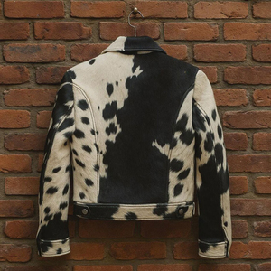<b>Top</b> Trending Vintage Style <b>Cow</b> Skin Leather Jacket for Men Stand Collar Custom Logo Embroidery High Street Waterproof Windproof - Product Image 2