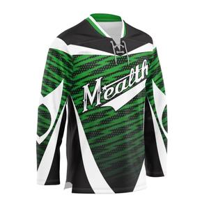 Maillots de hockey sur glace personnalisés de haute qualité, vente en gros à prix abordable, faible MOQ, chemises unisexes très vendues, col en V, anti-humidité - Product Image 4