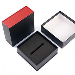 Wholesale High End Custom Logo Magnetic Luxurious Gift Cardboard Corrugated Board Jewelry <b>Box</b> for Necklace Gold Ring Chain - Product Image 6