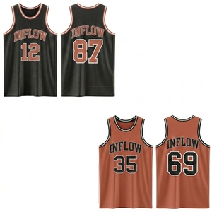 Camiseta de Baloncesto Personalizada Transpirable con Cuello Redondo, Sin Mangas, Malla 100% Poliéster, Unisex para Adultos, Nombre del Equipo y Números Impresos por Sublimación - Product Image 5
