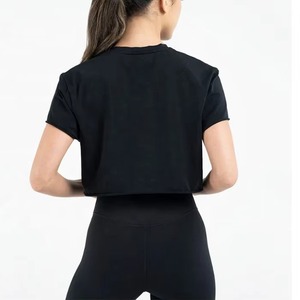 Camisetas de Mujer al por Mayor, Tejidas en Lona de Poliéster/Algodón, Corte Regular, Antiarrugas, Secado Rápido, Transpirables, Manga Corta para Verano - Product Image 2