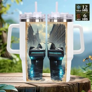Vaso Térmico Personalizado de 40oz, de Acero Inoxidable, con Asa, para Agencias de Turismo y Viajes - Product Image 2