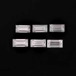 Moissanita D Color VVS, Corte Baguette de 4.5x9 mm, Facetada, Calibrada, Piedra Suelta Certificada, Proveedor Mayorista de Piedras para Joyería - Product Image 1