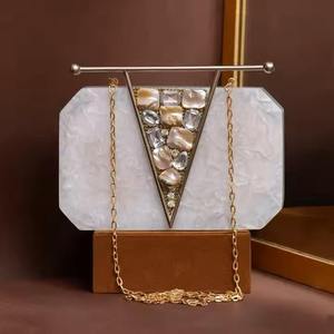 Bolso de Noche de Resina Transparente de Lujo, Ecológico, para Mujer, Bolso de Mano de Diseñador para Fiesta o Boda - Product Image 6