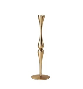 Support de bougie en métal longue durée pour la décoration intérieure, porte-bougie sur pied en laiton - Product Image 5