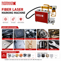 Machine de marquage et de gravure laser à fibre portative 20W 30W 50W 60W 100W pour métal et acier inoxydable, mini de bureau
