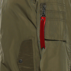 Chaqueta Bomber para Hombre de Color Sólido, Último Diseño, Poliéster/Nailon, Fabricada en Fábrica, Resistente al Viento, Venta al Por Mayor - Product Image 5