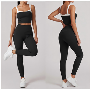 Nouvelle tenue de sport d'été pour femmes, idéale pour la musculation, le yoga, séchage rapide, effet sculptant. - Product Image 2