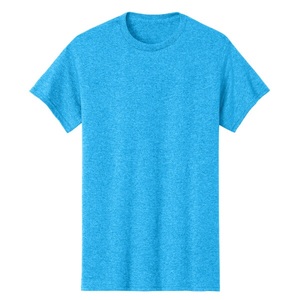 Camiseta de Cuello Redondo para Hombre, Color Heather Sapphire, 100% Algodón, Tejido de Punto, Corte Regular, Personalizable en la Parte Delantera, Alta Calidad, Gran Venta - Product Image 2