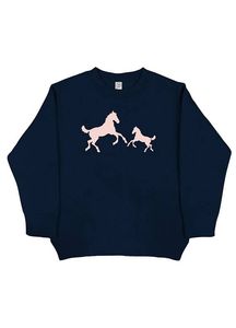 Women's <b>White</b> Embroidered Jersey Crew Neck <b>Sweatshirt</b> with Animal Print Casual Regular Fit Full Sleeve Autumn Wear - Product Image 3