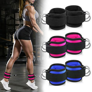 Accesorios de Gimnasio con Logotipo Personalizado, Correas Ajustables para Ejercicios de Glúteos, Correas de Tobillo Acolchadas de Neopreno para Máquina de Poleas - Product Image 6