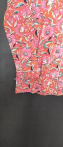 Ensemble de pyjama Jaipuri en coton floral corail vibrant, imprimé élégant, pour femmes, doux, pour l'été, l'automne et le printemps - Product Image 5