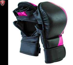 ถุงมือ MMA หนัง PU คุณภาพสูง แบบเปิดนิ้ว ปรับสายรัดข้อมือได้ ปิดด้วยแถบตีนตุ๊กแก บุฟองน้ำ สำหรับศิลปะการต่อสู้ มวย - Product Image 3