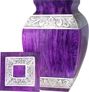 Urne funéraire haut de gamme en laiton pour cendres humaines, récipient commémoratif bohème avec couvercle sécurisé, objet décoratif durable pour chambre et porche - Product Image 3