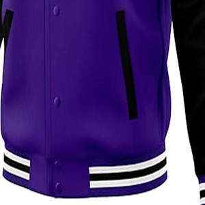 Chaqueta Safari Morada y Negra para Hombre, Corte Regular, Cierre de Botones, Color Sólido, Estilo Casual para Otoño, Impermeable, Ecológica, Anti-UV - Product Image 6