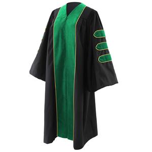 Robe académique mate 100 % polyester avec pompon pour cérémonie scolaire, chœur, ensemble de toge et toque de remise de diplôme unisexe - Product Image 3