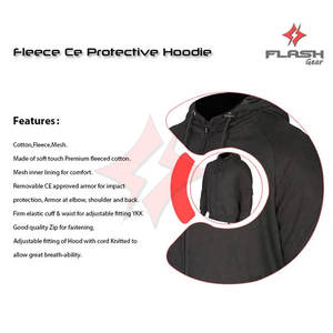 Sweat à capuche en polaire de haute qualité pour motards, renforcé en fibre d'aramide, pour la conduite urbaine et la protection des motards de scooter - Product Image 5