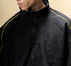 ชุดวอร์มกันลมแบบมีฮู้ดสำหรับผู้ชาย ผ้าหนา ทนทาน เหมาะสำหรับปั่นจักรยาน วิ่ง ออกกำลังกาย บริการ OEM - Product Image 5