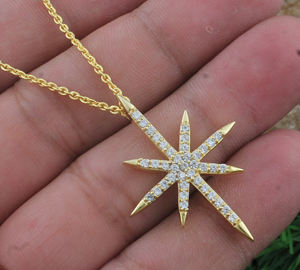 Collier de luxe en argent sterling 925 plaqué platine, zircone cubique vintage, qualité AAA, solitaire unisexe, bijoux de mariage - Product Image 3