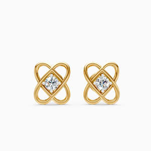 Boucles d'oreilles créoles géométriques en alliage de zinc plaqué rhodium avec sertissage clos de diamants, style bohème, unisexe, bijoux de mariage - Product Image 3