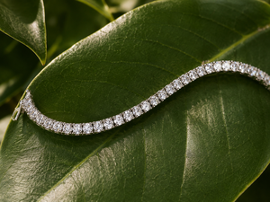 Colour Mountain 7.5 Inch White Gold Plated 925 Sterling Silver Cut Moissanite Tennis <b>Bracelet</b> Luxury Unisex Jewelry - Product Image 3