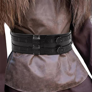Nouvelle ceinture de guerrier classique à la mode, ajustable, en cuir véritable, robuste, pour costumes, vente en gros - Product Image 4
