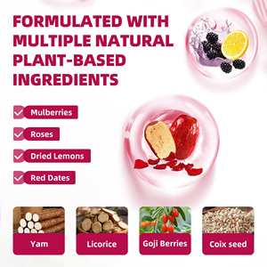 OEM ODM Prêt à expédier Sachets de thé bien-être pour la peau Mélange naturel de mûrier, rose et goji Favorise l'éclat et la santé de la peau 10 sachets - Product Image 2