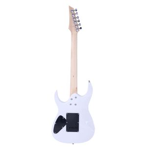 Chitarra Acustica Elettrica 170 per Principianti con Pickup HSH, Borsa, Tracolla, Paddle, Cavo, Chiave, Strumenti - Bianca - Product Image 6