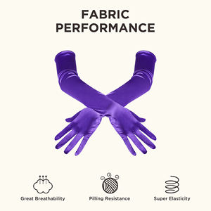 Durable Breathable Polyester Long Fashion Gloves <b>Accessory</b> Lightweight Fabric Styling High Performances Women's Gloves - Product Image 4