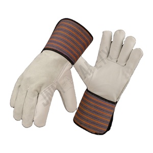 Gants de travail en cuir de vachette grainé de qualité supérieure pour hommes, protection industrielle de sécurité pour ébénistes canadiens - Product Image 2
