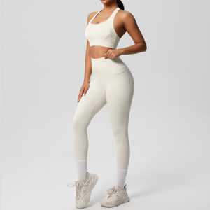 Fabricante de Conjuntos Deportivos para Gimnasio, Ropa Deportiva para Mujer, Leggings de Cintura Alta, Sujetador Deportivo, Traje de Yoga, Venta al Por Mayor, Personalizado, OEM, ODM - Product Image 4